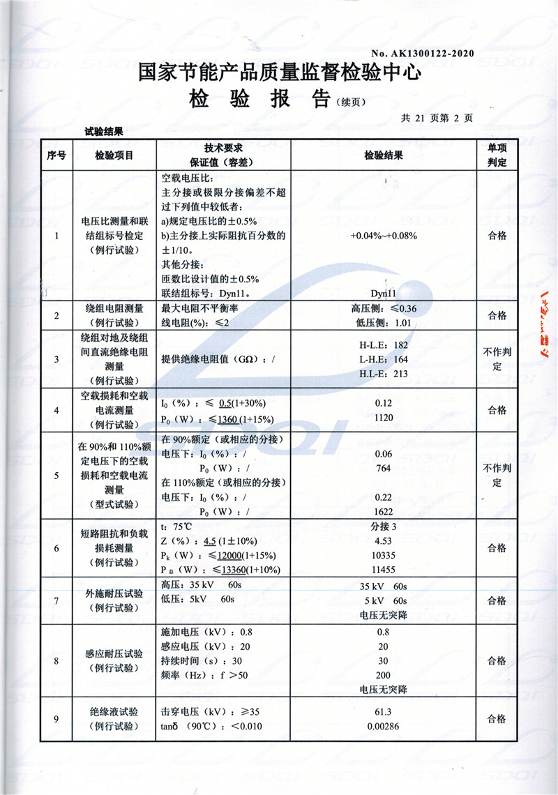 高低压试验报告-S11-1250浑南浑南浑南油浸式变压器-2.jpg